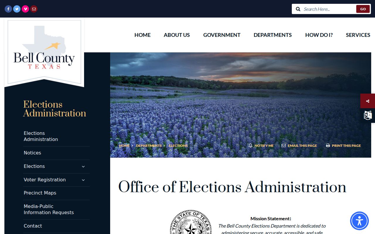 Bell County residents directory Bell County Elections information